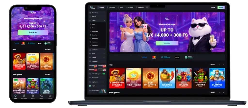 WinPlace No Verification Casinos